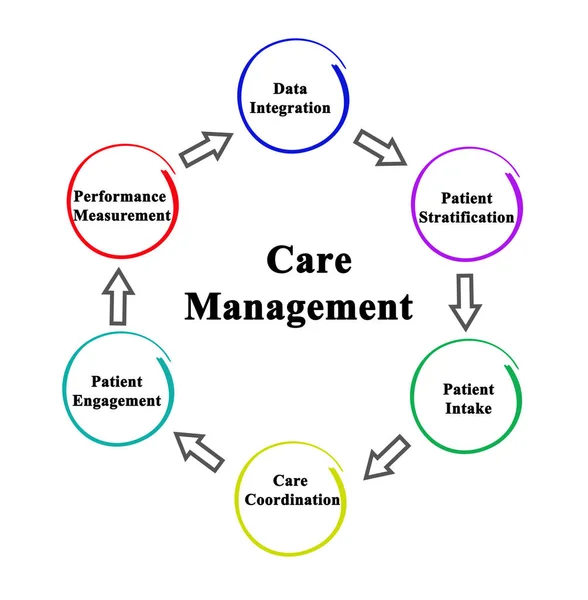 Six Components of Care Management — Stock Photo, Image